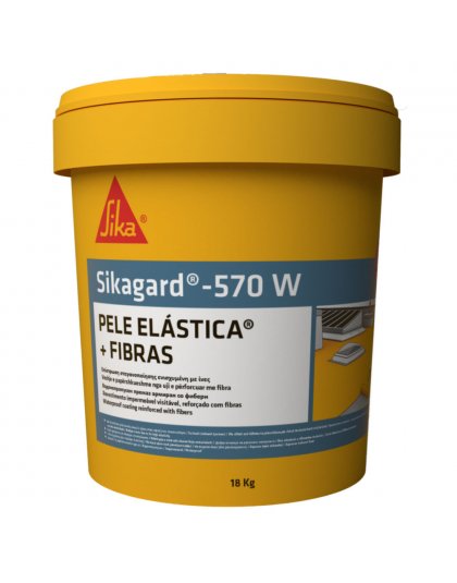 SIKAGARD-570W PELE ELASTICA+FIBRAS 18KG
