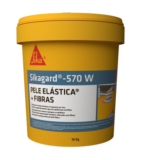 SIKAGARD-570W PELE ELASTICA+FIBRAS 18KG